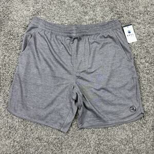 Reel Life Outdoor Nation Fabric Alloy Gray Silver Shorts Rear Pockets Mens XL